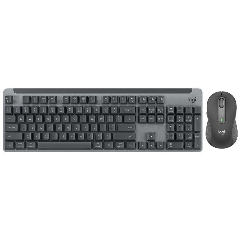 罗技（Logitech）K865机械键盘 无线键盘 104键全尺寸键盘 商务办公游戏电竞键盘 键鼠套装 黑色【K865+M650】