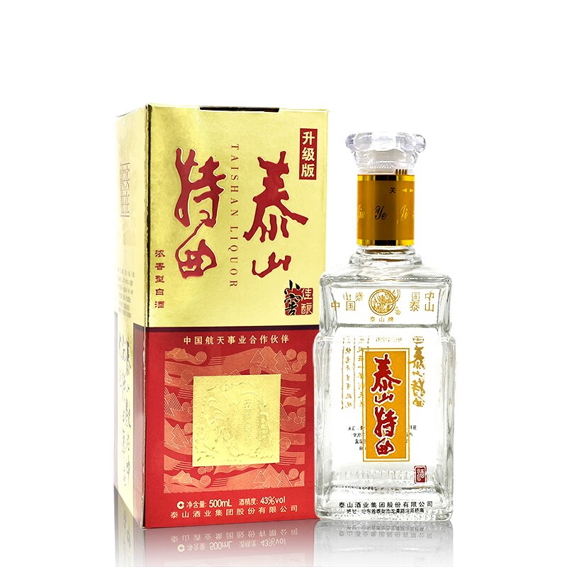 丰收 泰山特曲小窖佳酿43度老品牌500ml/瓶 泰山白酒泰山老窖 43度