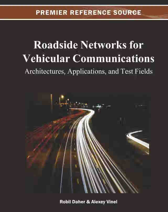 预售 按需印刷 roadside networks for vehicular communications