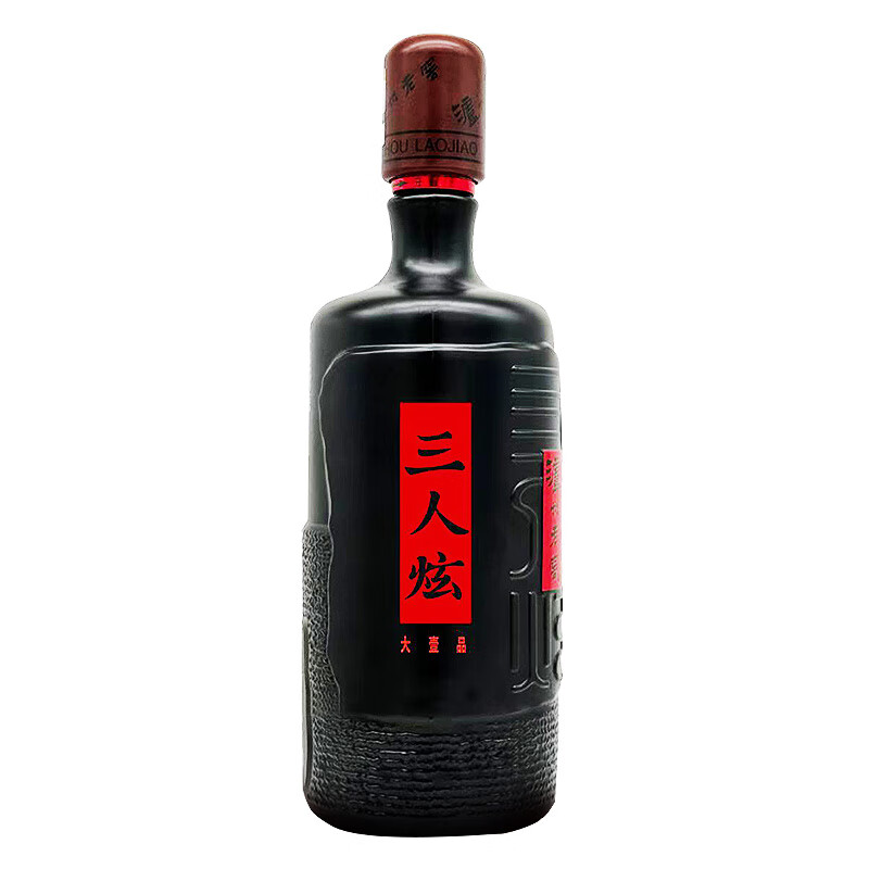 泸州老窖 三人炫 大壹品 浓香型 高度白酒 52度 1L*4瓶整箱装新老包装随机 52度 1L 4瓶