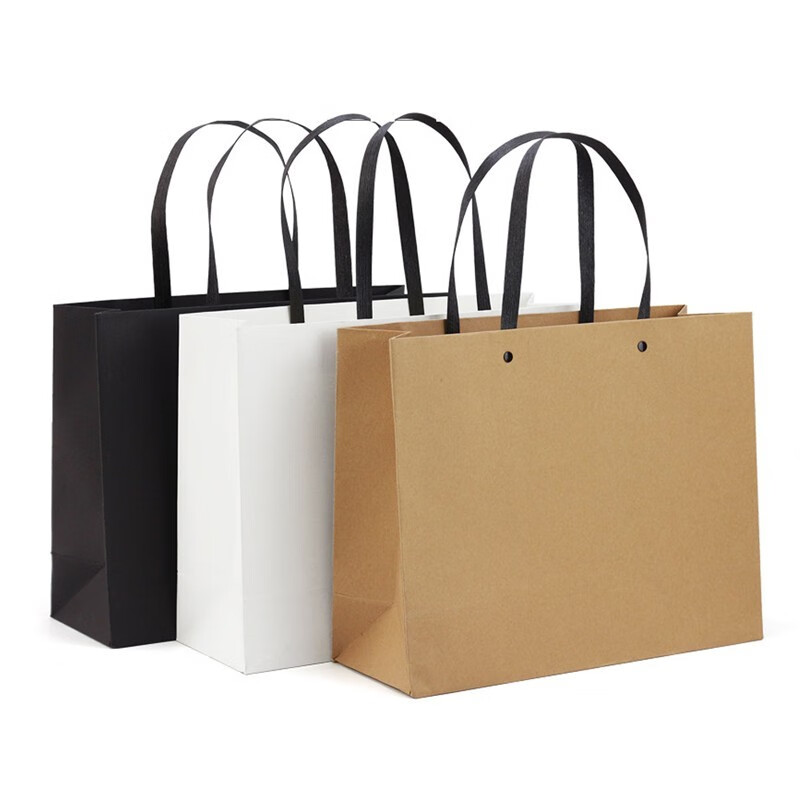 礼品袋生日礼物袋纸袋手提袋高档服装袋购物袋手提袋 白色(白卡纸)