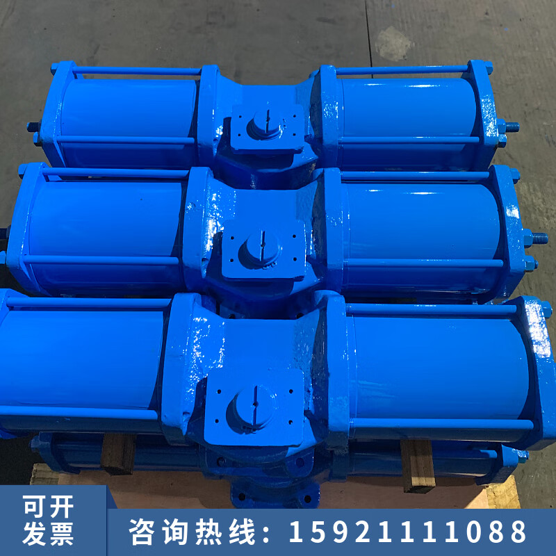 aw拨叉式气动执行机构单双作用气缸气动头大扭矩大阀门气动执行器 aw