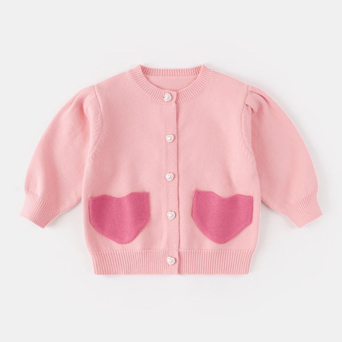 嘟嘟家儿童针织衫秋款女童毛衣秋季洋气宝宝上衣秋装女宝童装衣服 粉色 90cm使用感如何?