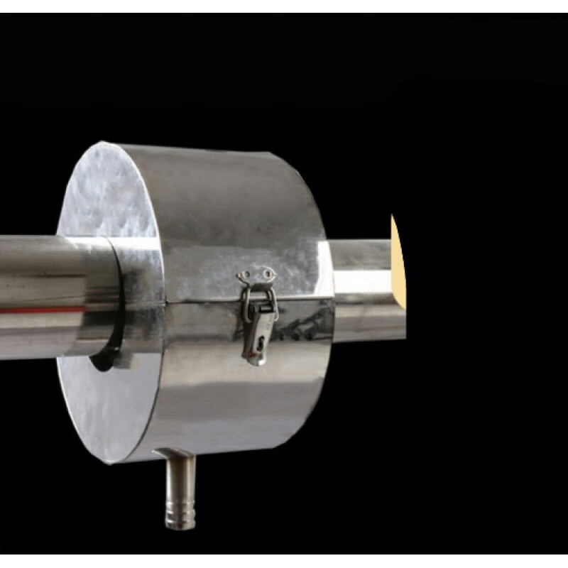 304不锈钢带导流口法兰保护套防护罩防飞溅耐酸碱腐蚀法兰防护罩 dn15