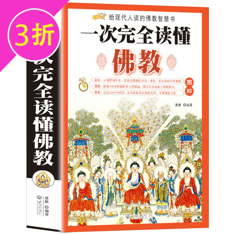 【满48包邮】图解一次完全读懂佛经佛教+中国佛教史+金刚经心经坛经地藏经+佛典入门 佛经佛学佛教入门基础知识书籍金刚经心经学禅宗论集 图解一次完全读懂佛教 定价58