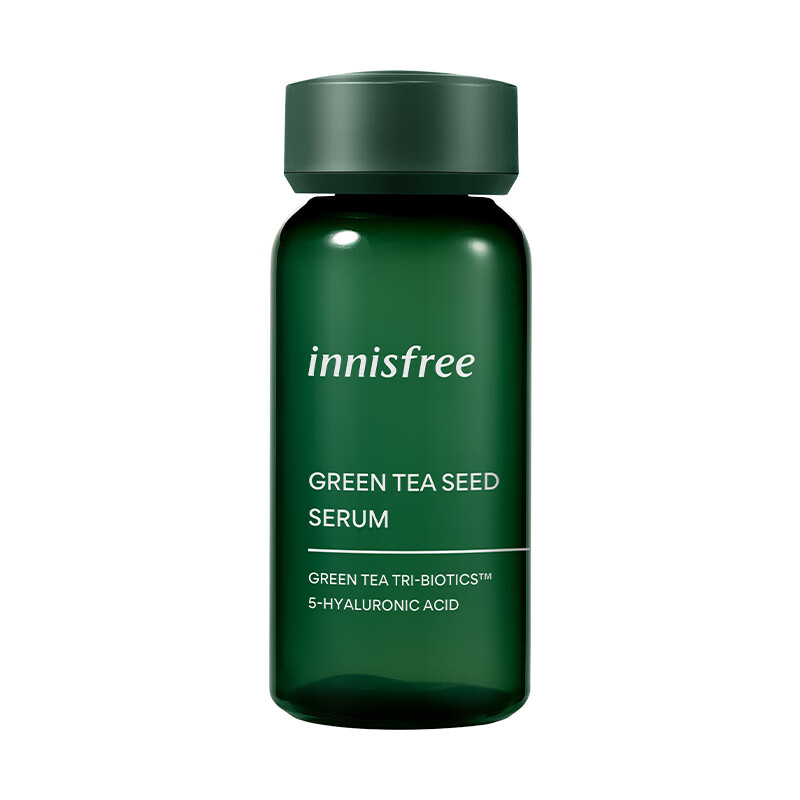 悦诗风吟（Innisfree）绿茶籽 精华 30ml 水分菁露 小绿瓶 补水保湿 滋润女神节礼物