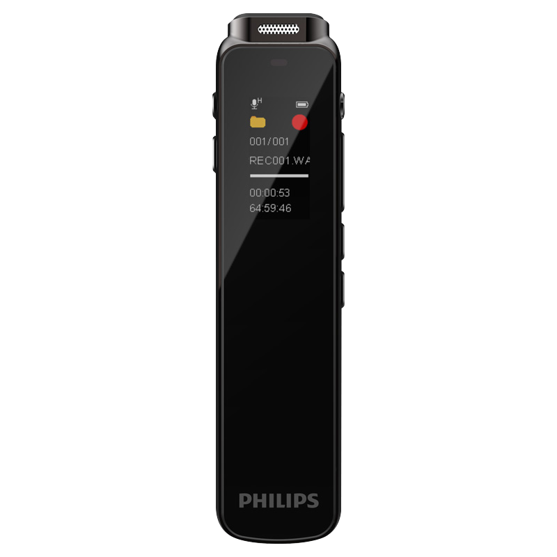 飞利浦（PHILIPS）录音笔VTR5260专业智能AI 语音录音笔转文字设备32GB录音器灰色    579元