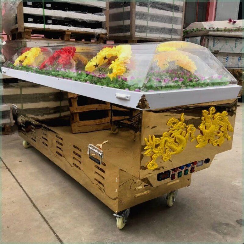 筌萌水晶棺冰棺死人冰棺恒温冰棺水晶棺材冷冻冰床豪华水晶棺手提冰棺