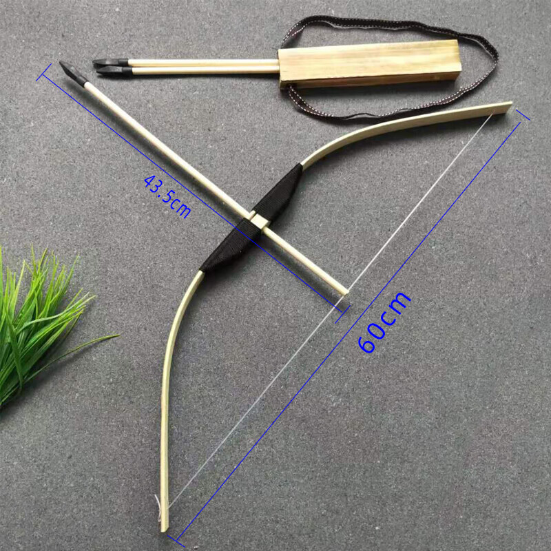 图颖儿童弓箭玩具木制射击玩具神龙传统弓箭射击儿童玩具 60弓箭