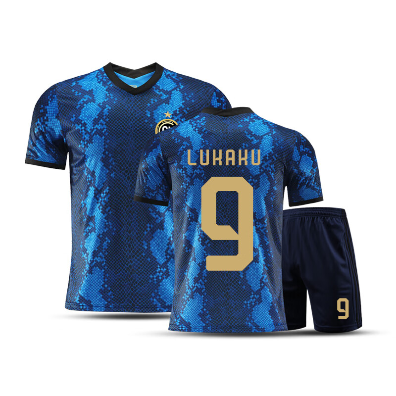 乌拓国米球衣21-22主场比赛训练队服国际米兰卢卡库足球服套装男 21