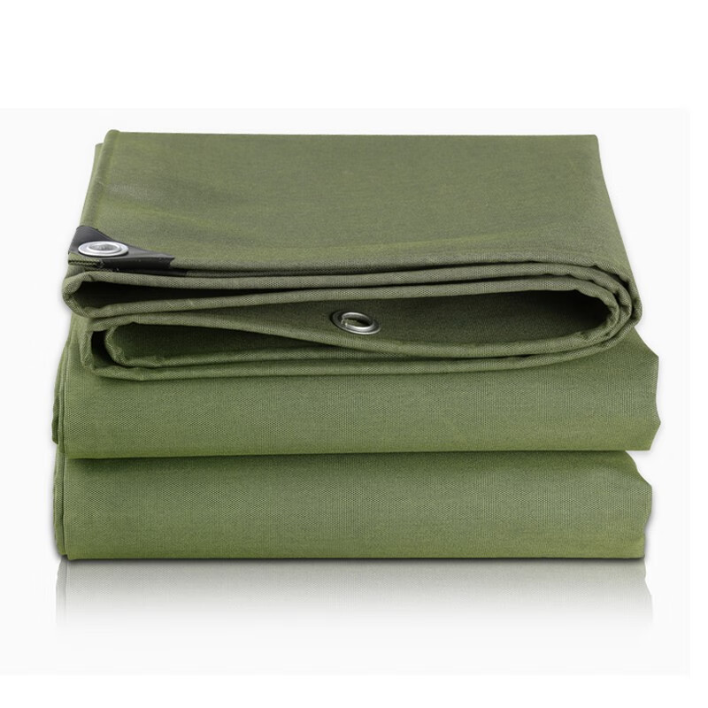 五环精诚 雨布篷布 防水布绿色 9*14米 帆布防水布户外遮阳布苫布防晒