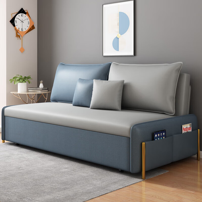 创京懿选广东佛山乐从家具沙发床多功能可折叠两用小户型客厅收纳伸缩