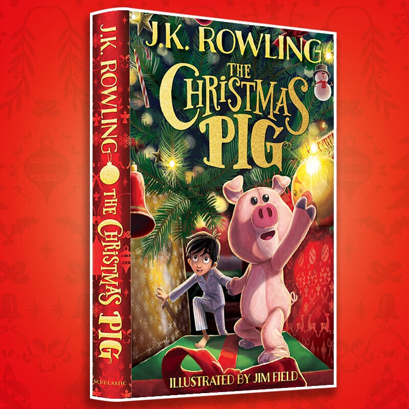 英文原版 JK罗琳圣诞平安小猪 The Christmas Pig 精装 JK Rowling 亲子共读圣诞奇幻魔法冒险故事经典儿童绘本书籍 梦想童趣城.