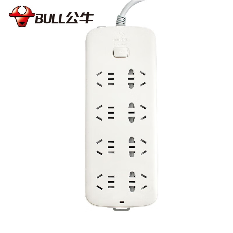 新国标插座8位5孔插线板插排插接线板总控电源插板多米数gn-403 s1080