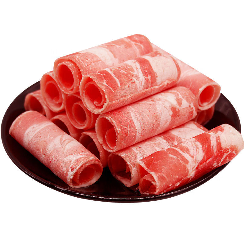 如题山 新鲜冷冻鸭肉卷微调火锅食材自助火锅店商用批发 纯鸭肉卷 1斤