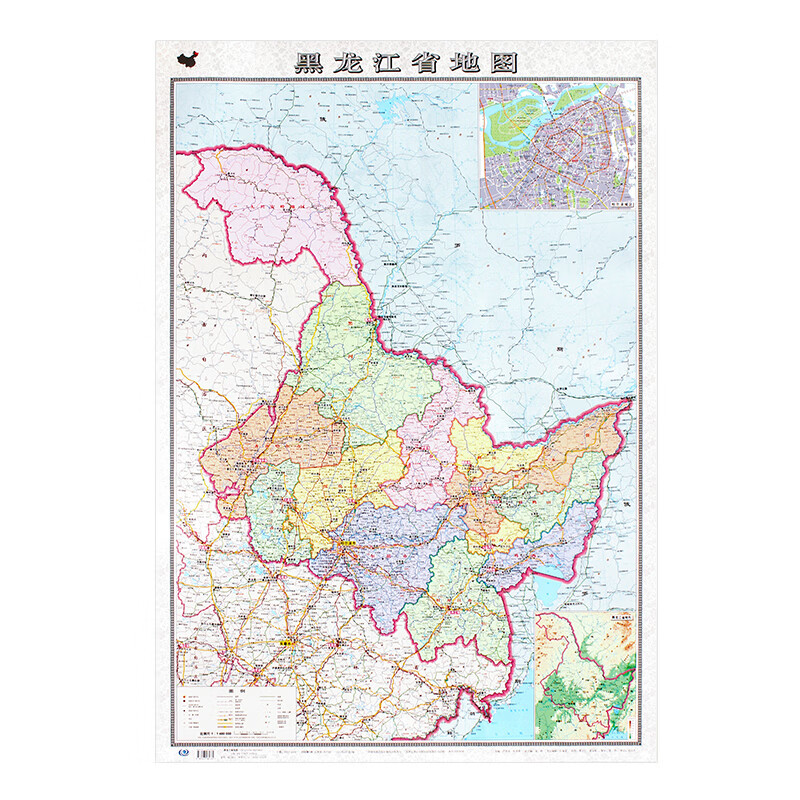 2022年 黑龙江省地图挂图 1.1x0