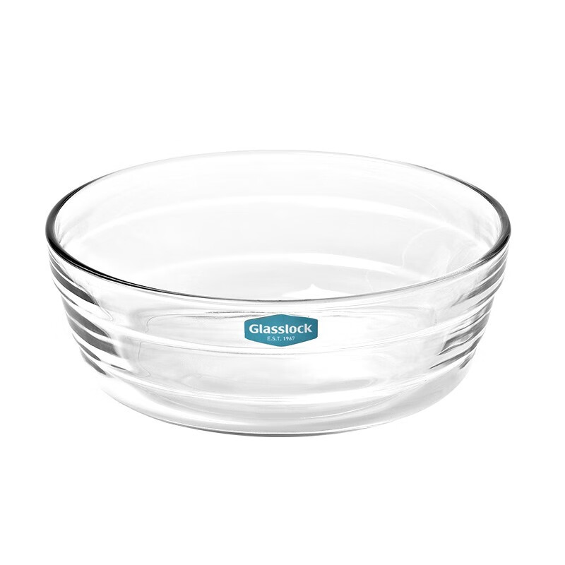 Glasslock 进口透明钢化玻璃饭碗水果沙拉碗家用耐热泡面汤碗 圆形【1200ML】-RP504高性价比高么？