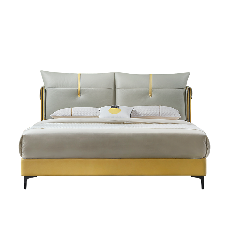 穗宝(SYMBOL)V201布艺床1.8米单双人床现代简约主卧室软床 时光情书 时光情书 1500*1900