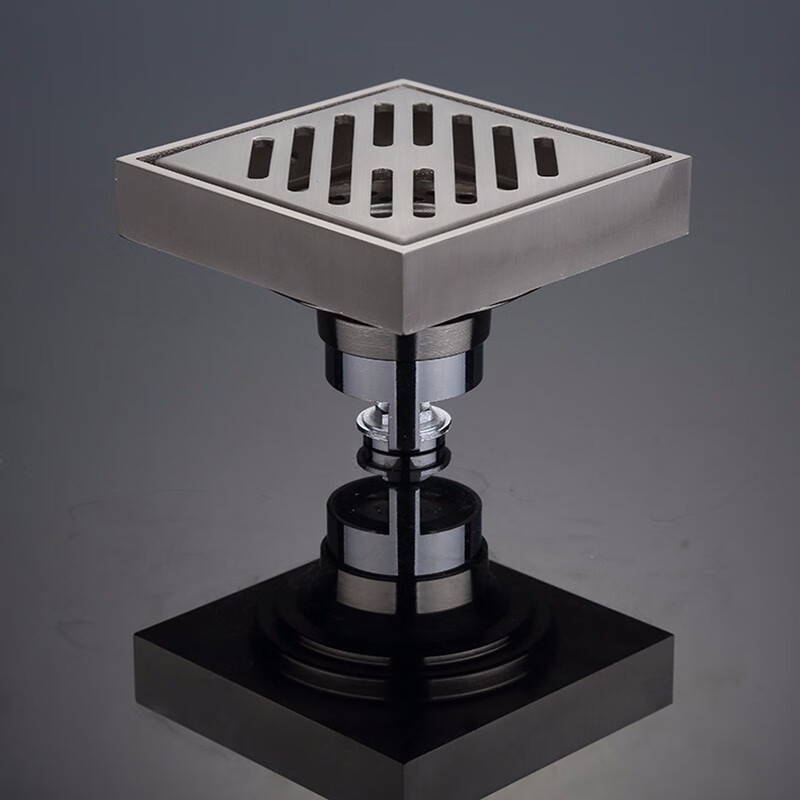 返必克 全铜防臭隐形地漏下水管防反水卫生间大排量 淋浴房地漏全铜内