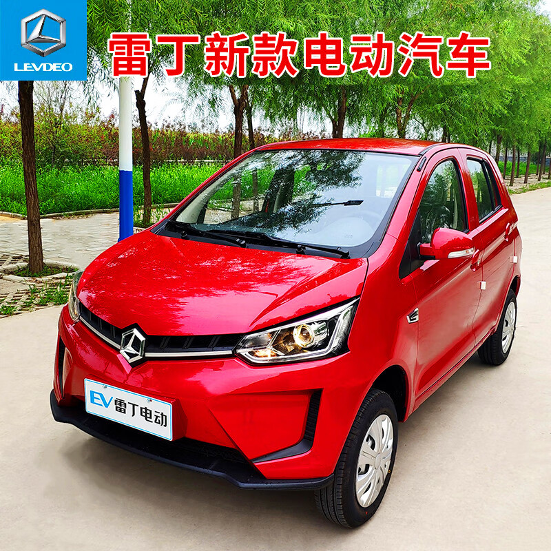 新款雷丁d80电动四轮车家用代步轿车油电两用新能源锂电汽车 纯电动
