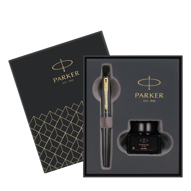 PARKER 派克 威雅XL 钢笔 礼盒套装 经典黑金夹