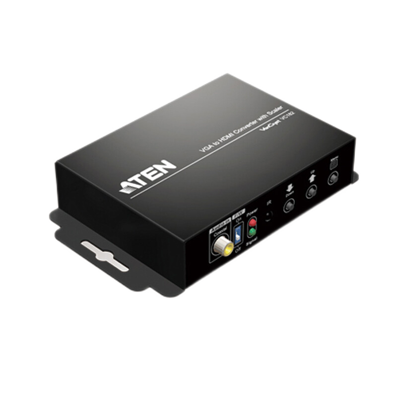 ATEN 宏正 VC182 VGA转HDMI信号转换器+升频功能工业