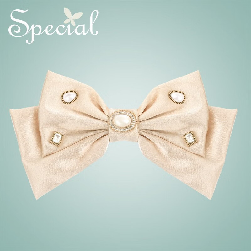 special蝴蝶结发夹弹簧夹边夹侧边顶夹女手工防滑冬复古时尚设计少女