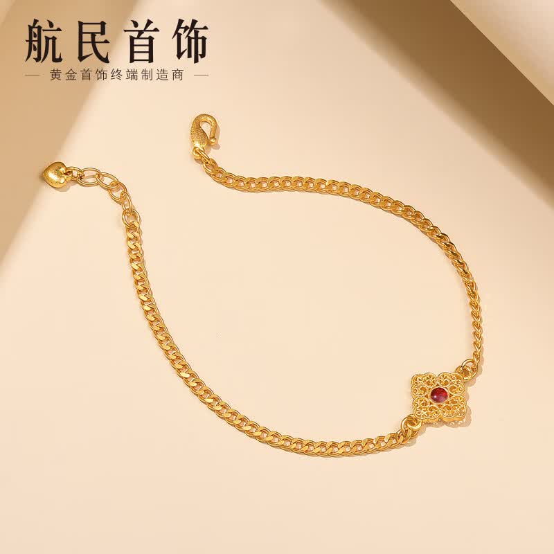 航民首饰 黄金手链足金999四方如意手链女XYA1506工费300元/件 4.09g 15＋2cm 现货怎么样,好用不?