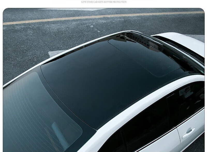 适用于汽车顶膜改高亮黑仿悬浮天窗黑顶贴纸贴膜改装饰 红色 轿车/suv