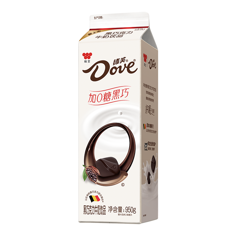 WEICHUAN 味全 德芙 黑巧克力牛奶饮品 950g部分地区买一送一