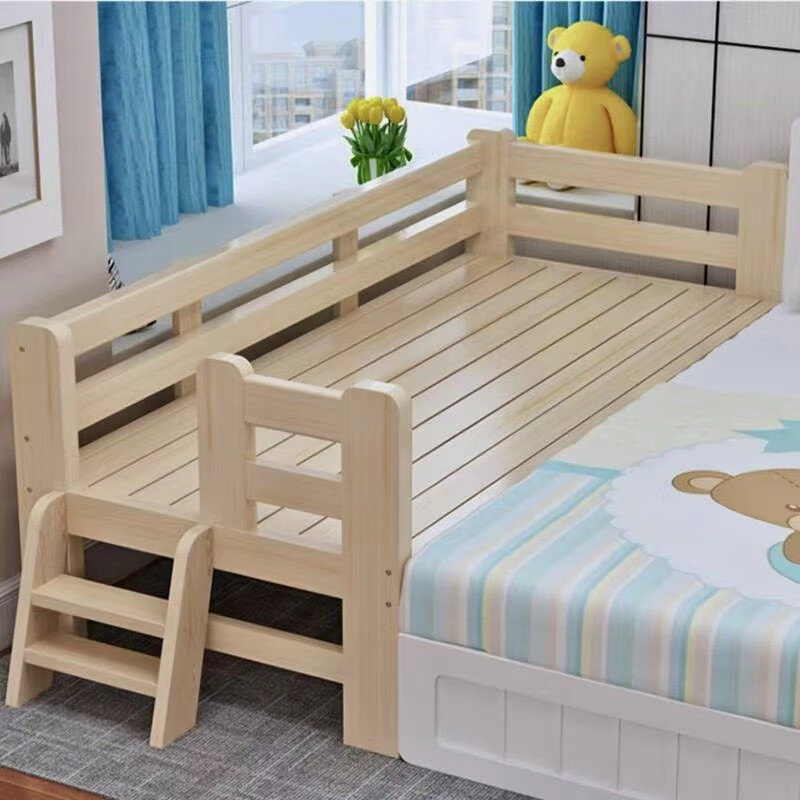 【顺丰发货】英美丹尼 定制拼接床加宽床童床婴儿床实木拼接加宽床带