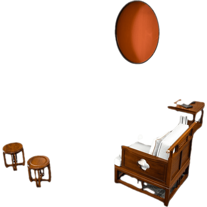 新中式全实木沙发冬夏两用布艺现代木质小户型客厅全套乌金木家具 沙发六件套(1+1+3+茶几+2边几) 组合