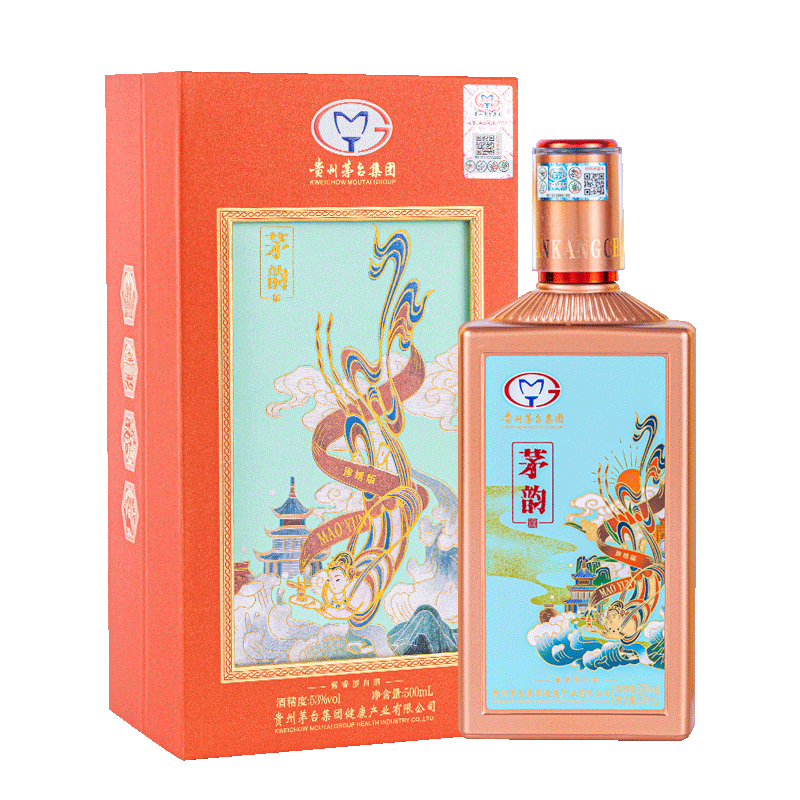 茅台集团 茅韵 珍绣版 飞天仙女图 酱香型白酒 53度 500ml 单瓶装