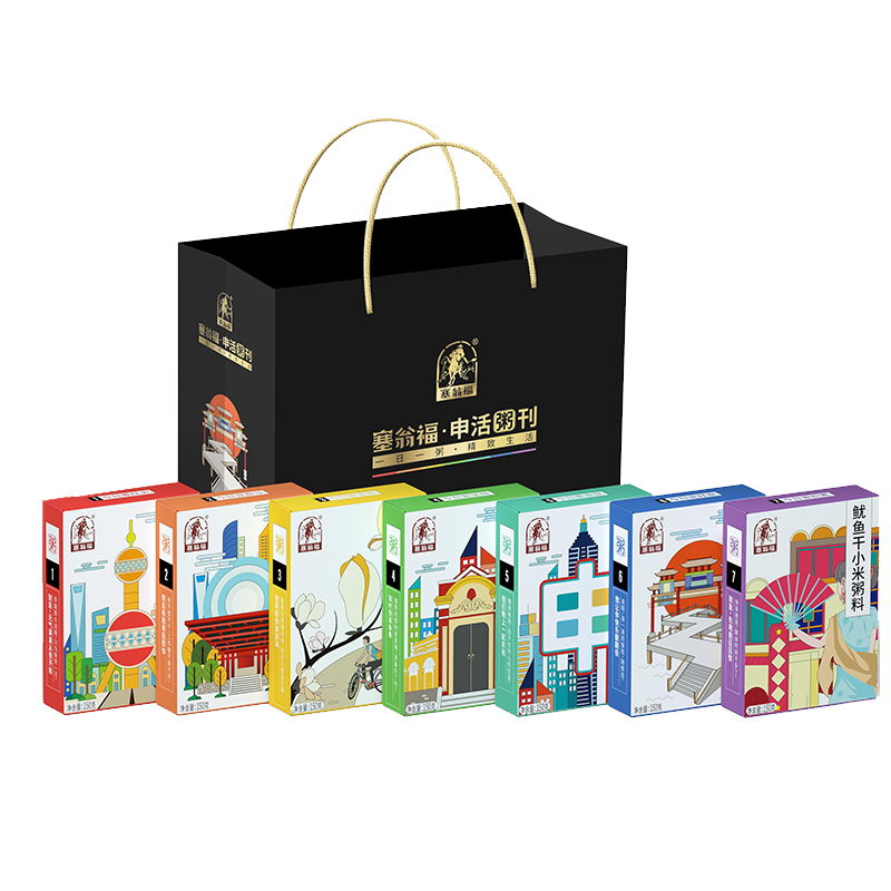 塞翁福 申活粥刊 1050g（150g*7）海鮮粥料組合