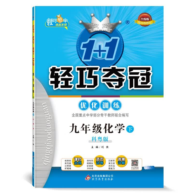 1+1轻巧夺冠课堂直播：九年级下 化学科粤版 同步视频讲解 2022新版