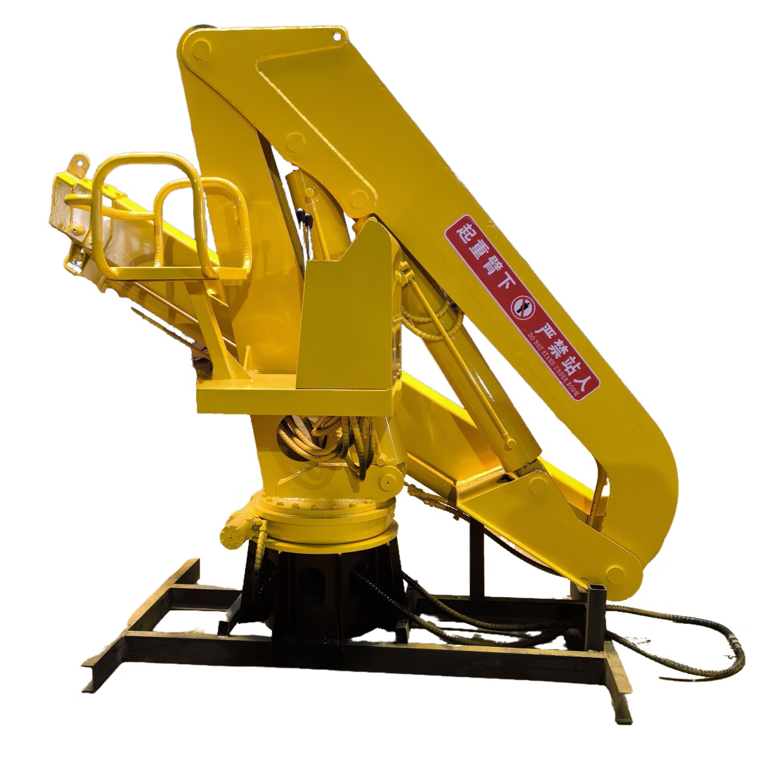 船用折臂吊机货车上装小型固定液压伸缩起重机车载遥控折叠吊机