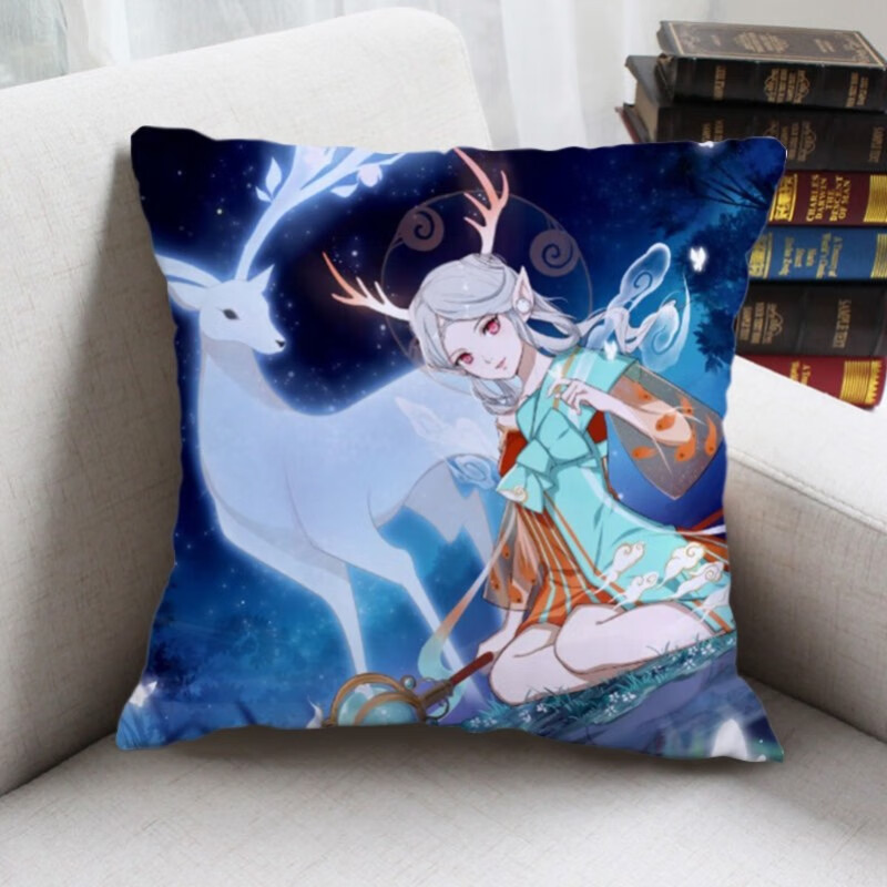 oloey王者荣耀瑶瑶公主抱枕遇见神鹿皮肤cos周边定制枕头卡通玩偶 瑶