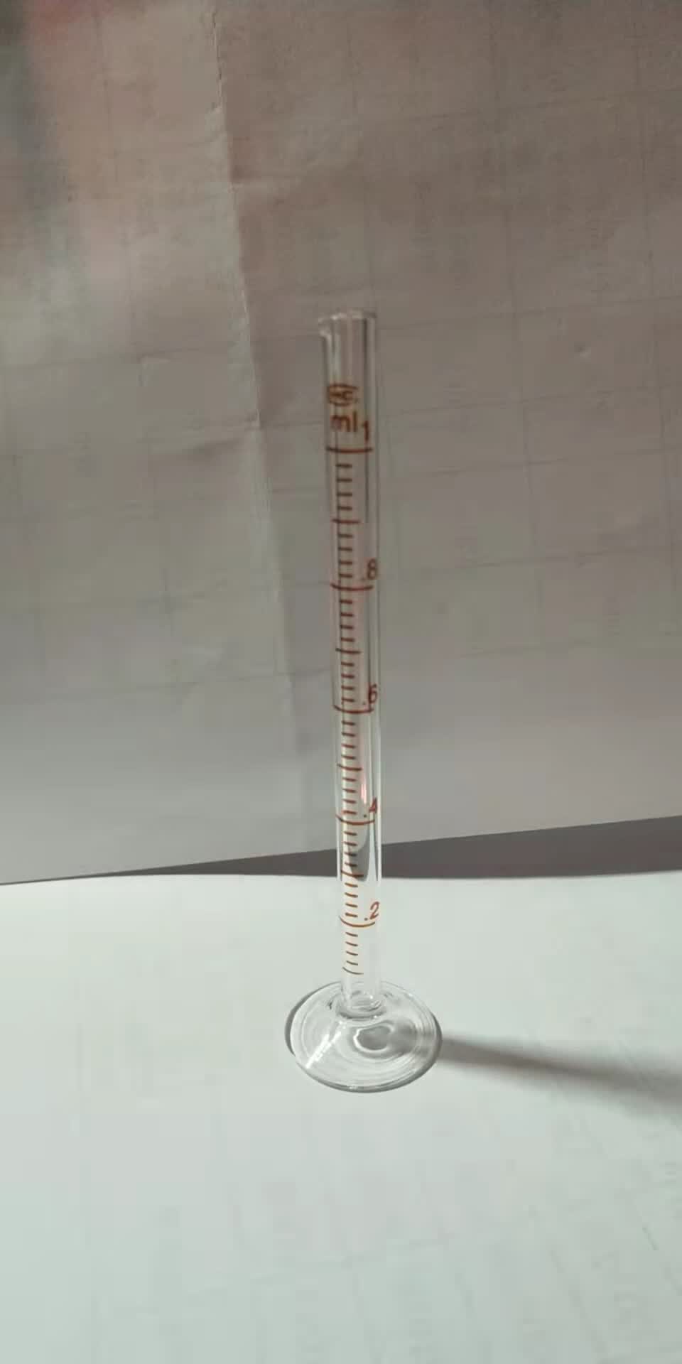 玻璃带刻度量入式量筒实验室量筒 透明0.5ml