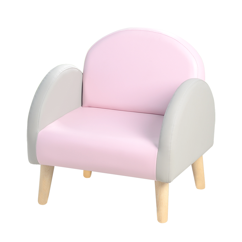 dgbaobei儿童沙发  童装店幼儿座椅 儿童单人沙发 女孩公主儿童房沙发 大童阅读角小沙发 1170单人粉+灰沙发