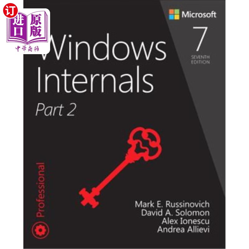 海外直订windows internals, part 2 windows内部,第2部分