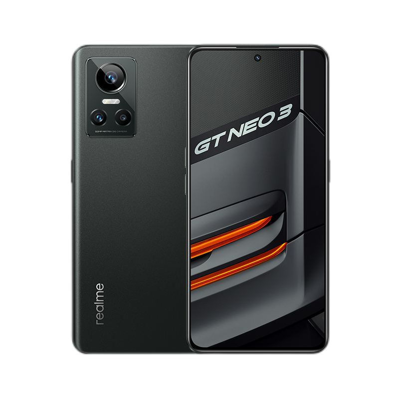 真我 realme gt neo3 gtneo3狂飙黑80w 12 256gb 5g智能手机 realme