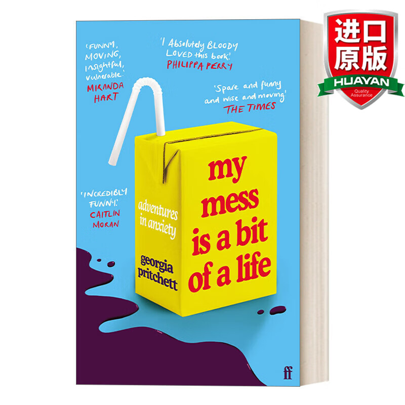 英文原版 我的生活一团糟 克服焦虑幽默读物 my mess is a bit of a