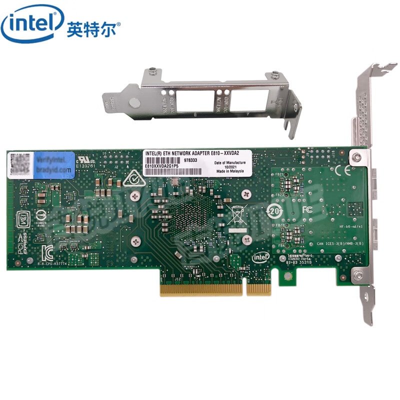 英特尔（Intel）E810XXV-DA2双光口25G网卡E810XXVDA2服务器适配器原厂 E810XXVDA2G1