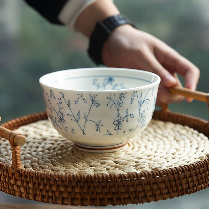 【限时优惠】和风四季景德镇日式釉下彩家用餐具套装 仅售 15.5 元