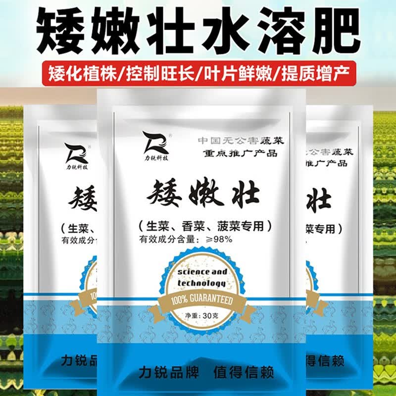 爱隆(airon)矮嫩壮水溶肥生菜香菜菠菜等叶菜类通用控制旺长矮化植株