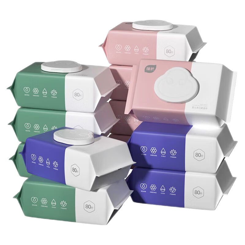 ֲ�� ��Я����ʪ�� Ӥ���ֿ�ר��ʪֽ�� 80�� 5�� ������� ����ר�����ʪ��ֽ �Ƽ�װ 19.98Ԫ