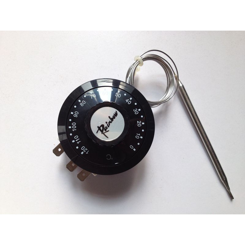 韩国彩虹进口旋钮温控器温度控制器液涨式温度可调开关 0-80度