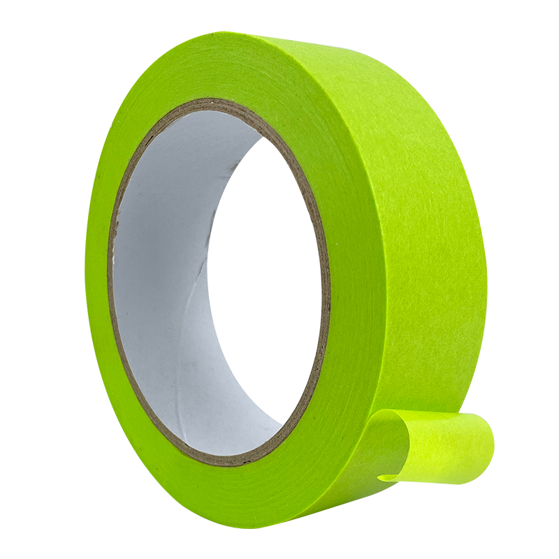 御舵和纸绿色美纹纸胶带喷漆遮蔽外墙分色真石漆美缝纸胶带高粘耐高温