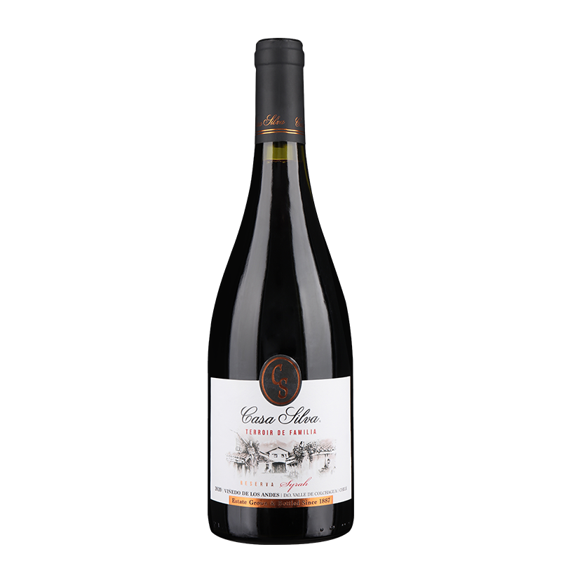 玺瓦庄园（Casa Silva）家族之风珍藏西拉干红葡萄酒 750ml 单瓶 智利 热门商品
