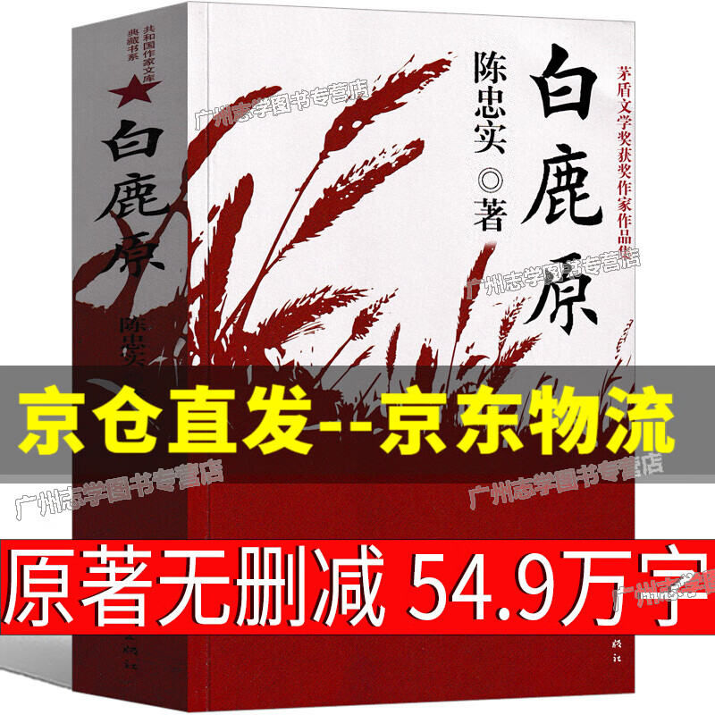 白鹿原  陈忠实原著高中生课外书白鹿原1993版原版非精装版 茅盾文学奖得者 白鹿原